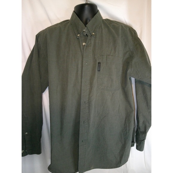 Vintage Columbia Button Down Shirt Long Sleeve Plaid Outdoor Casual Mens Size L - Picture 1 of 4